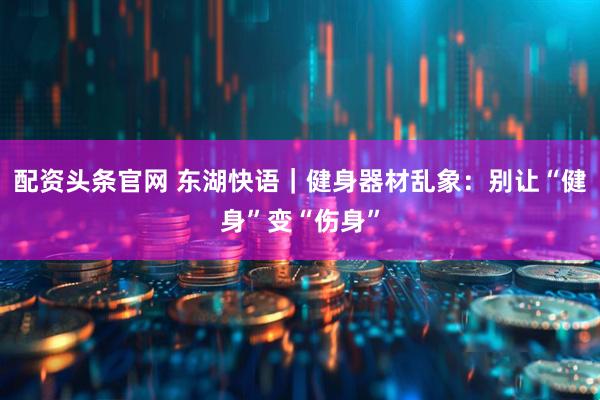配资头条官网 东湖快语｜健身器材乱象：别让“健身”变“伤身”