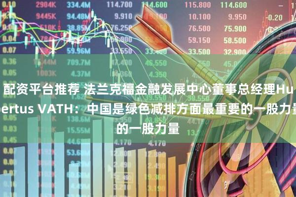 配资平台推荐 法兰克福金融发展中心董事总经理Hubertus VATH：中国是绿色减排方面最重要的一股力量